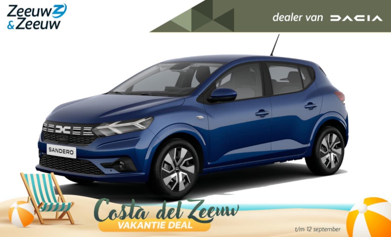 Dacia Sandero - 1.8L Full Hybrid 155pk Expression | NU te bestellen bij Zeeuw & Zeeuw | De zuinige, kracht - AutoWereld.nl