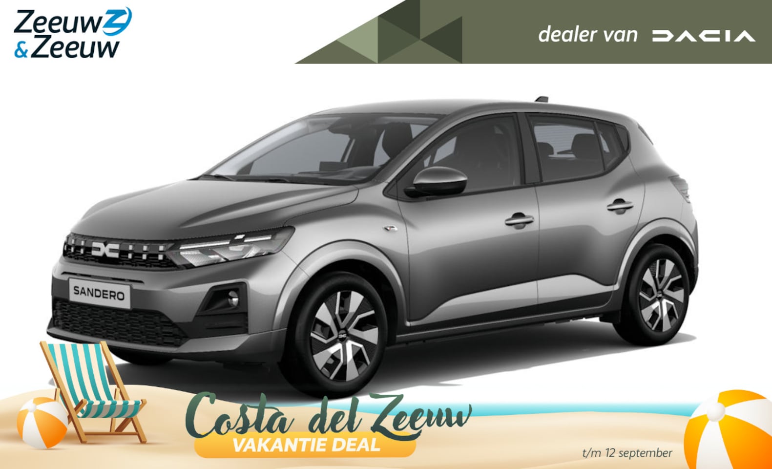 Dacia Sandero - 1.8L Full Hybrid 155pk Expression | NU te bestellen bij Zeeuw & Zeeuw | De zuinige, kracht - AutoWereld.nl