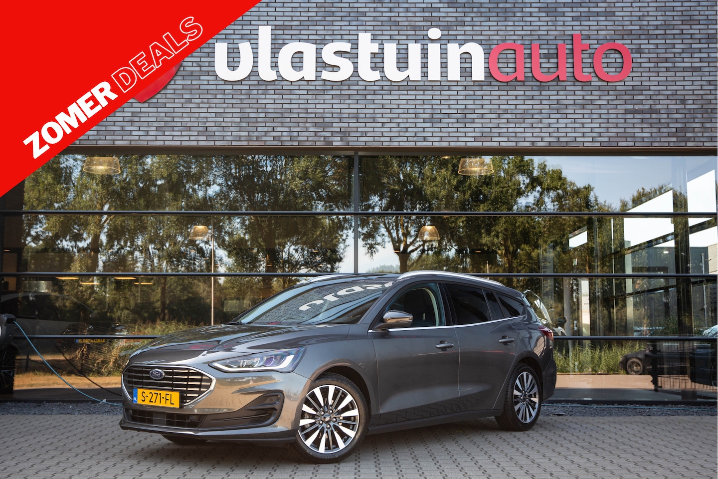 Ford Focus Wagon - 1.0 EcoBoost Hybrid Titanium X 1.0 EcoBoost Hybrid Titanium X , Cruise control, Trekhaak, Achteruitrijcamera, - AutoWereld.nl