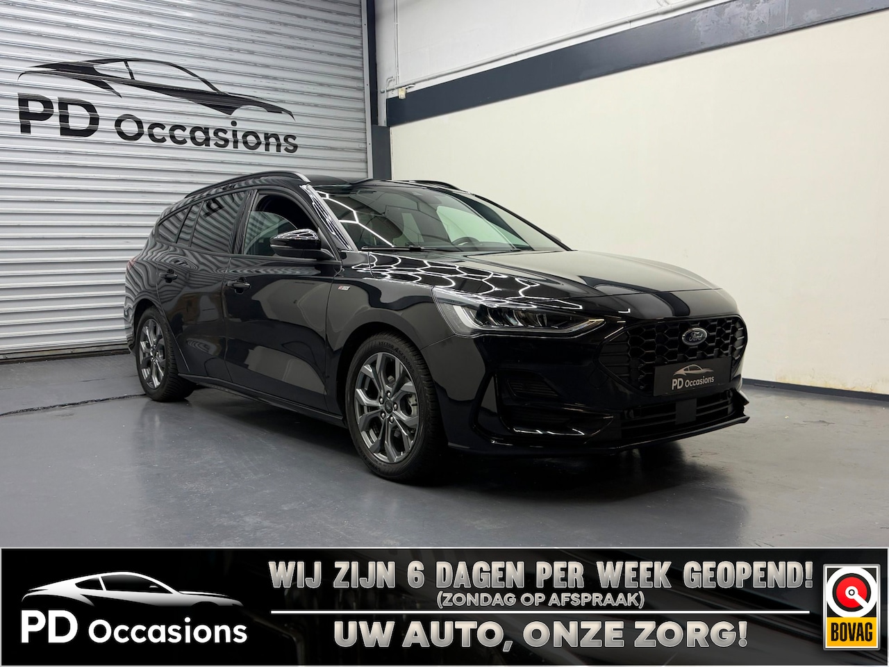Ford Focus Wagon - 1.0 EcoBoost Hybrid ST Line 155PK - Dodehoek - Camera - ACC - Clima - AutoWereld.nl