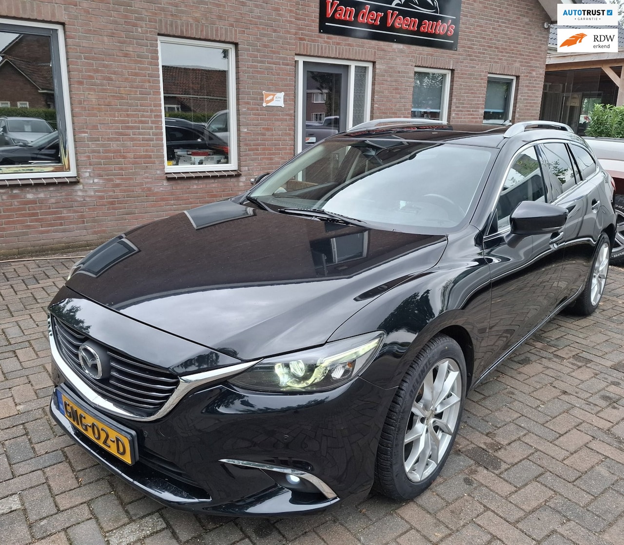 Mazda 6 Sportbreak - 2.5 SkyActiv-G 192 GT-M. O.a. Leder, cruise, pano, stoel & stuurverw, carplay, cruise, etc - AutoWereld.nl