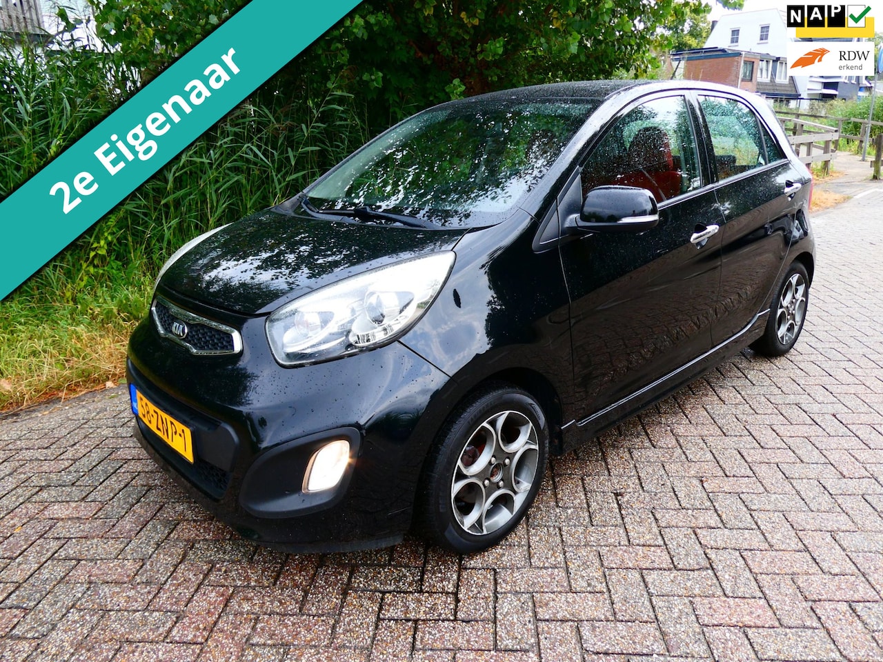 Kia Picanto - 1.0 CVVT ISG Design Edition 2e eig. Airco Leder LED PDC Zuinig - AutoWereld.nl