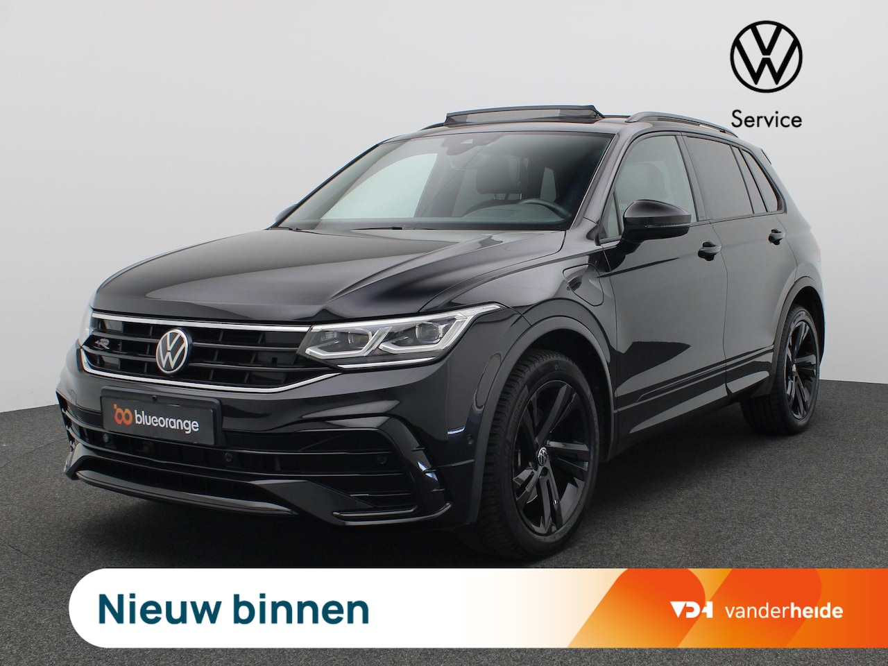 Volkswagen Tiguan - 1.4 TSI eHybrid R-Line Business+ 245PK DSG SOH 87%, Panoramadak, Achteruitrijcamera, Black - AutoWereld.nl
