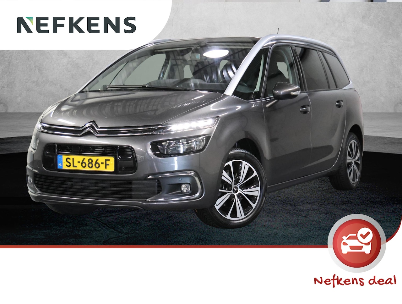 Citroën Grand C4 Picasso - 1.2 130PK Business | AppleCarplay/AndroidAuto | Trekhaak | Camera | 7 persoons | Armsteun - AutoWereld.nl