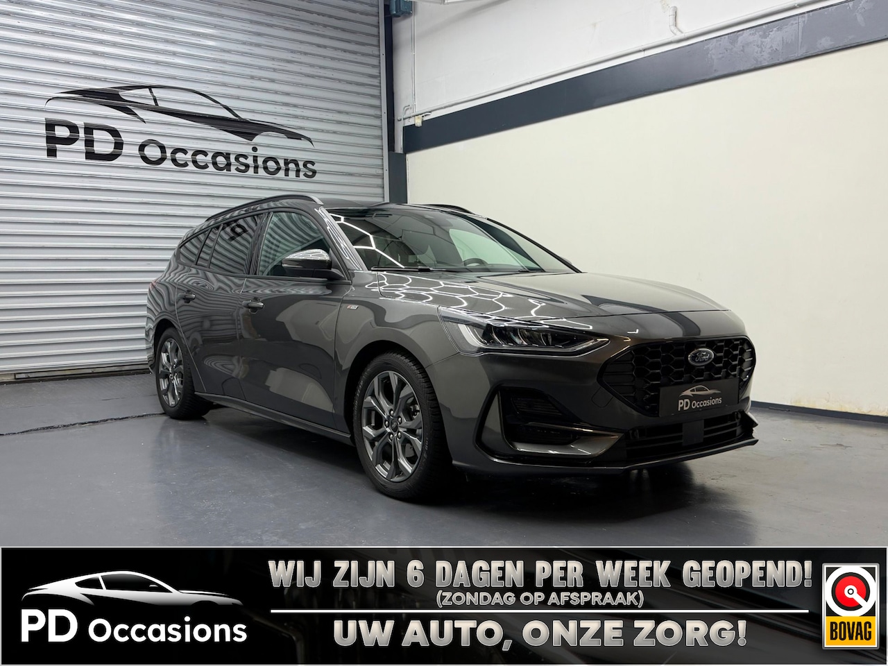 Ford Focus Wagon - 1.0 EcoBoost Hybrid ST Line 155PK - Dodehoek - ACC - Camera - Clima - AutoWereld.nl