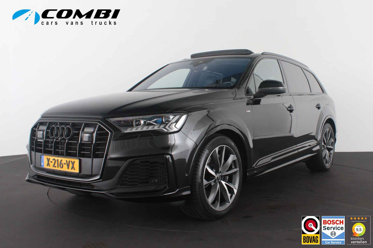 Audi Q7 - 55 TFSI e quattro S line > (Full Option) Nacht/Lazer/Pano./Ventialtie/360/Head up..... - AutoWereld.nl