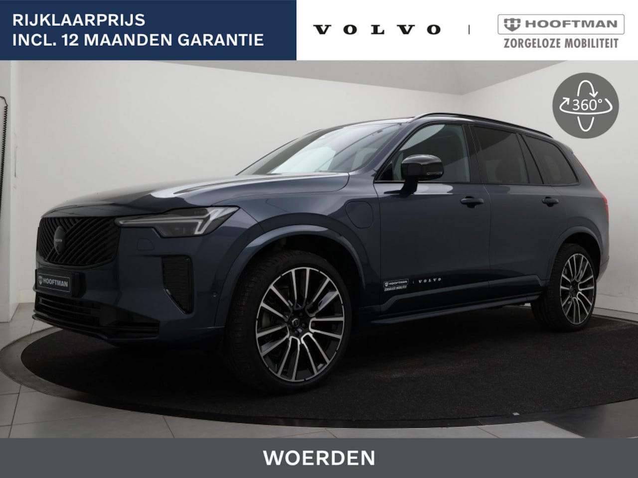 Volvo XC90 - T8 PLUG-IN HYBRID ULTRA BLACK EDITION 22INCH LUCHTVERING BOWERS& - AutoWereld.nl