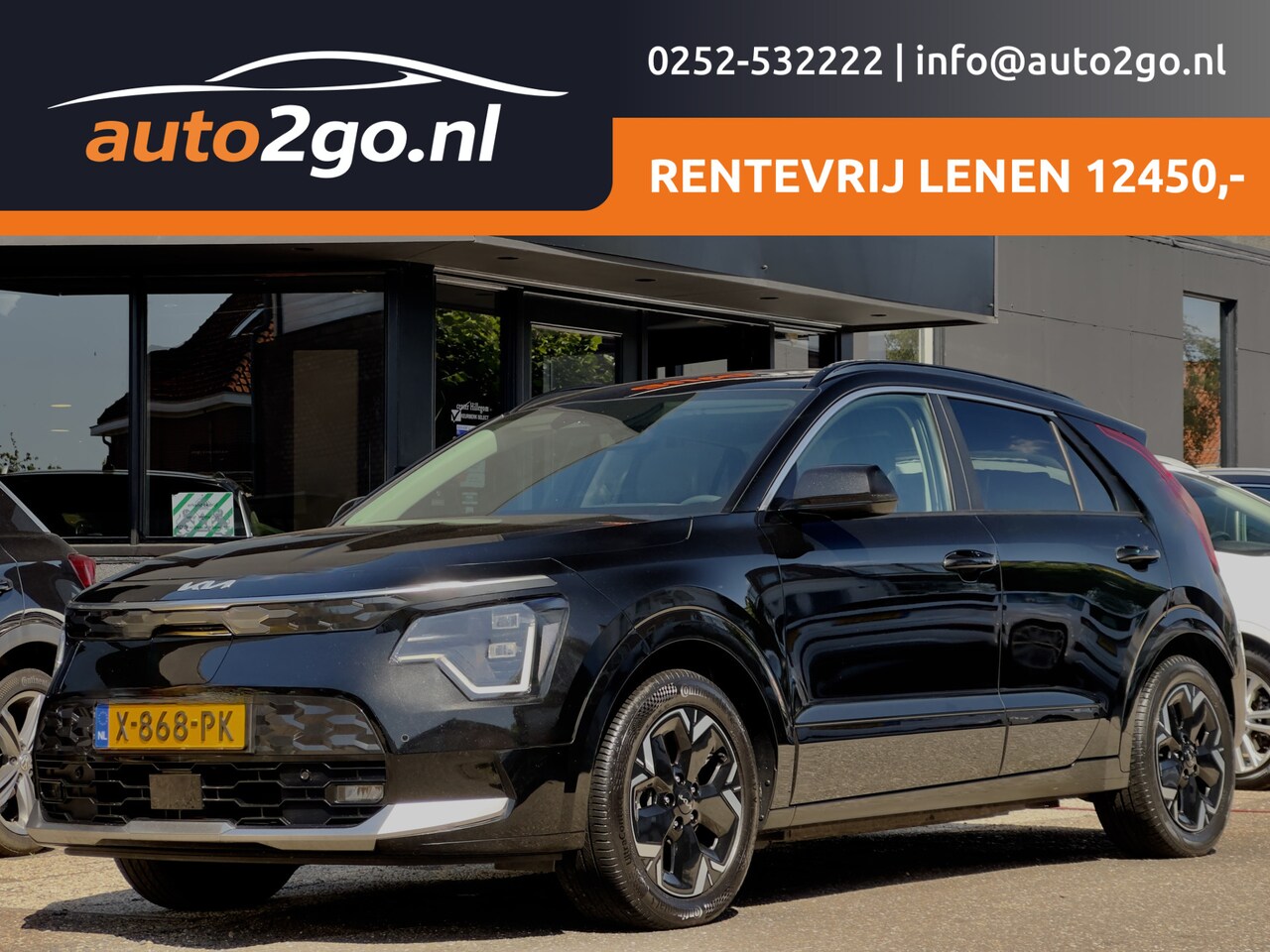 Kia Niro EV - DYNAMICPLUSLINE 64.8KWH SOH 100% PANODAK LEDER NAVI CAMERA DIGI-DASH APPLE-CARPLAY HEAD-UP - AutoWereld.nl