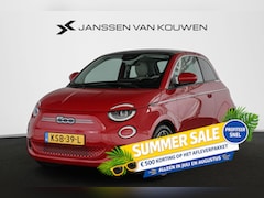 Fiat 500e - La Prima 42 kWh Pano Leder Stoelverwarming JBL Camera Apple CarPlay
