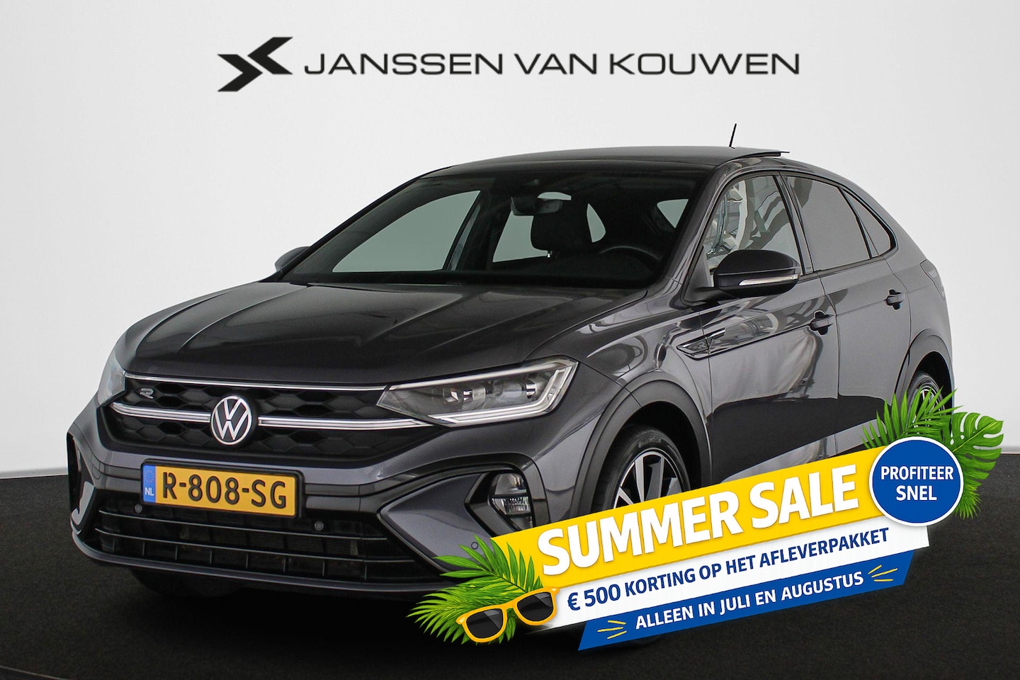 Volkswagen Taigo - 1.0 TSI R-Line Automaat Pano IQ-Light Stoelverwarming 18" - AutoWereld.nl