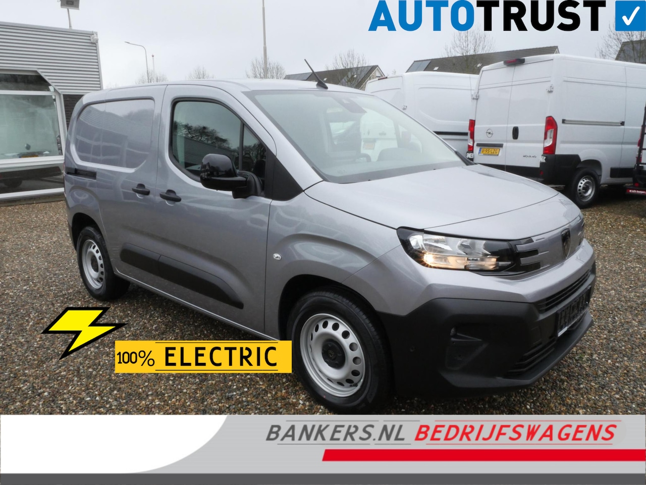 Peugeot e-Partner - 136KW L1 50KWH Accu 98% Airco Auto verkeerd in staat van nieuw - AutoWereld.nl