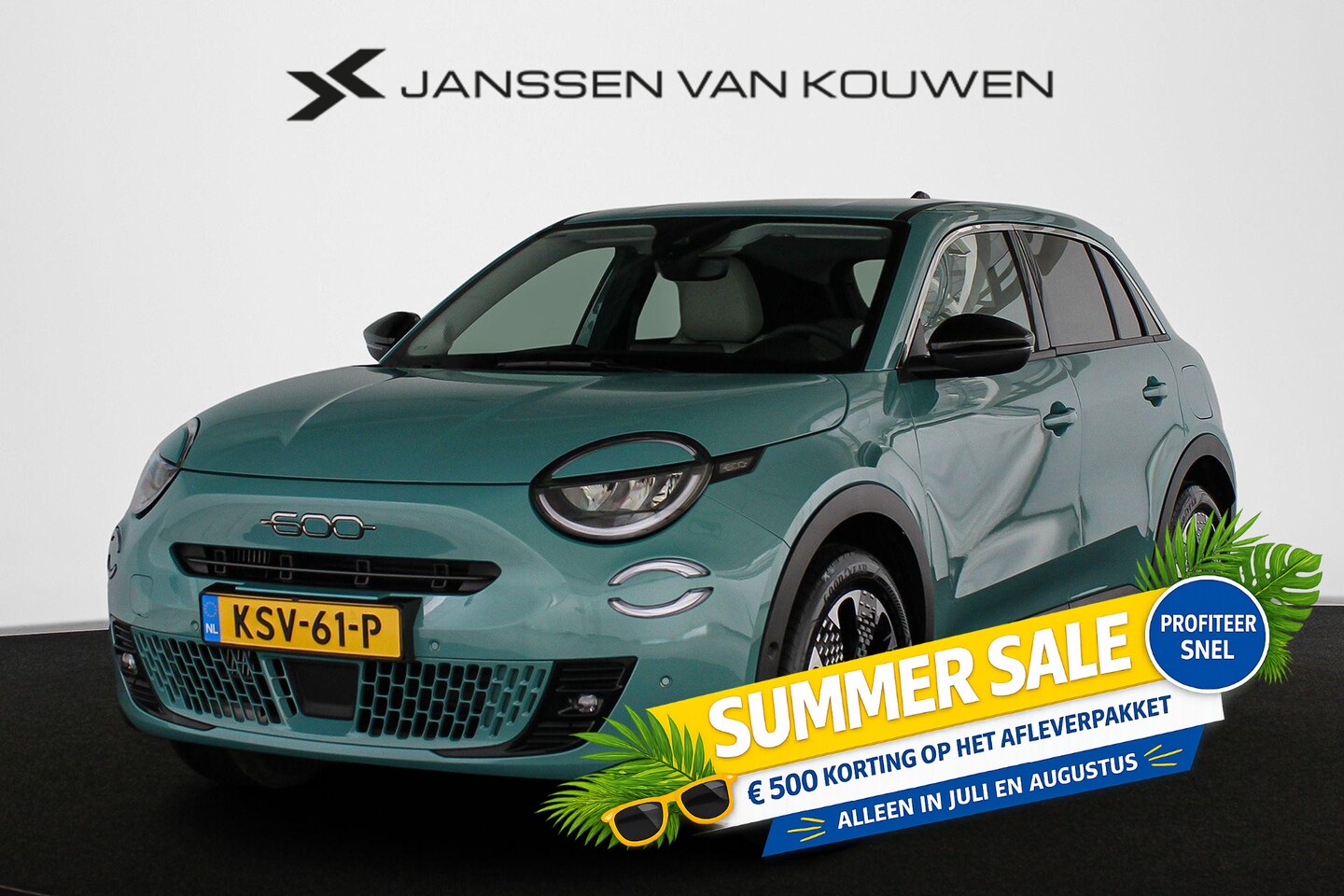 Fiat 600 - 1.2 Hybrid La Prima Stoelverwarming Camera Apple CarPlay Keyless - AutoWereld.nl