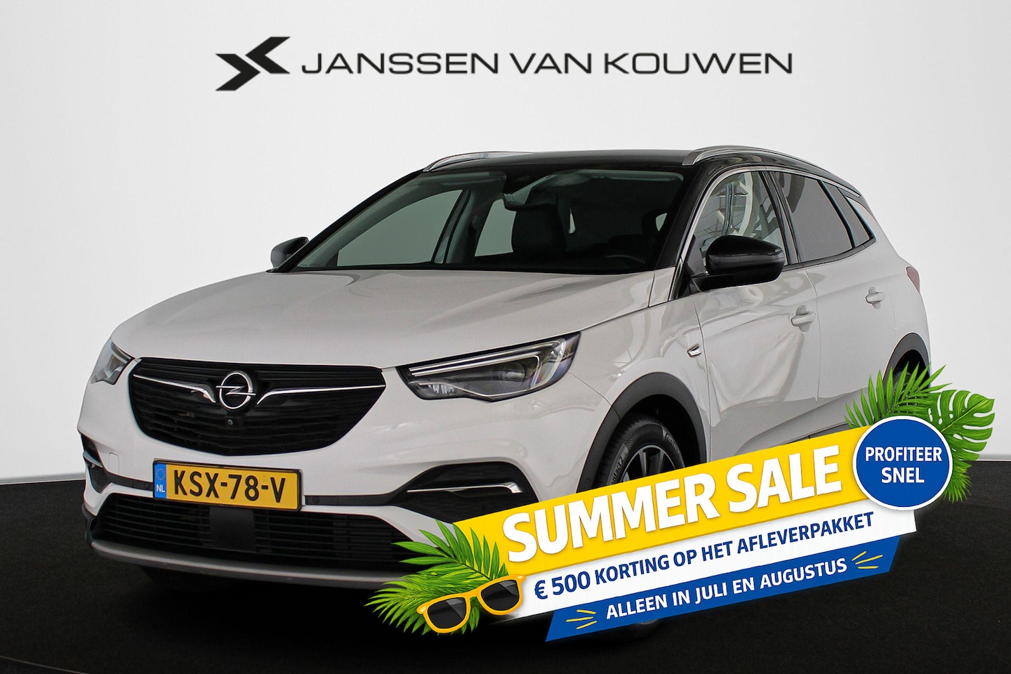 Opel Grandland X - 1.6 Turbo Ultimate Leder Stoelventilatie Stoelverwarming Memory Keyless - AutoWereld.nl