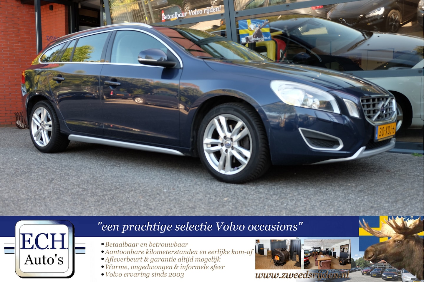 Volvo V60 - T3 150 pk Summum, Leer, Navi, PDC - AutoWereld.nl
