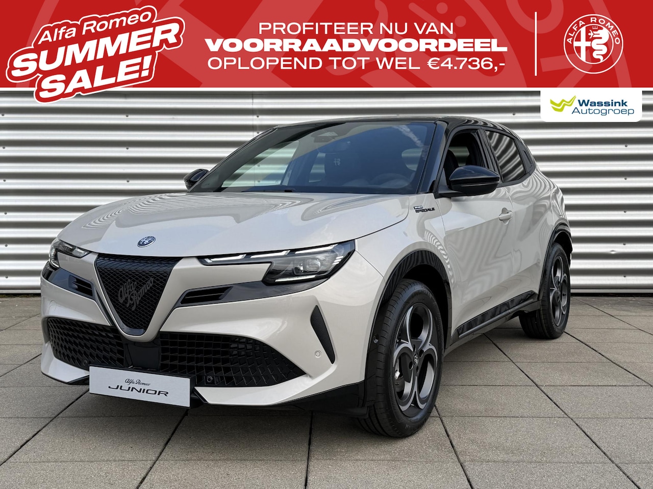 Alfa Romeo Junior - Elettrica Sport Speciale 54 kWh | Led Matrix | Elektrische Kofferklep | Navigatie - AutoWereld.nl