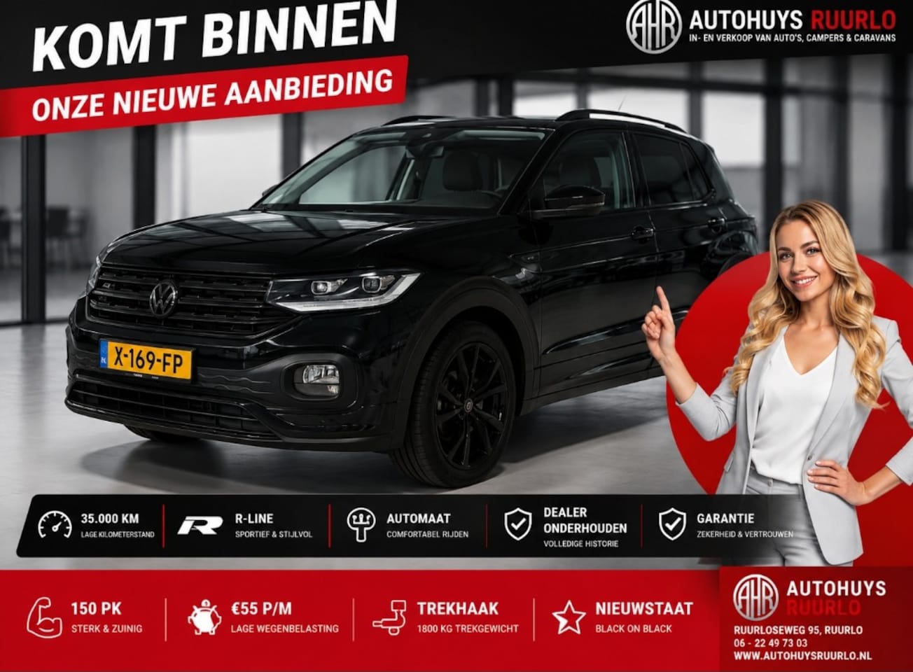Volkswagen T-Cross - 1.5 TSI Style Business R zondag op Afspraak 0622497303 - AutoWereld.nl