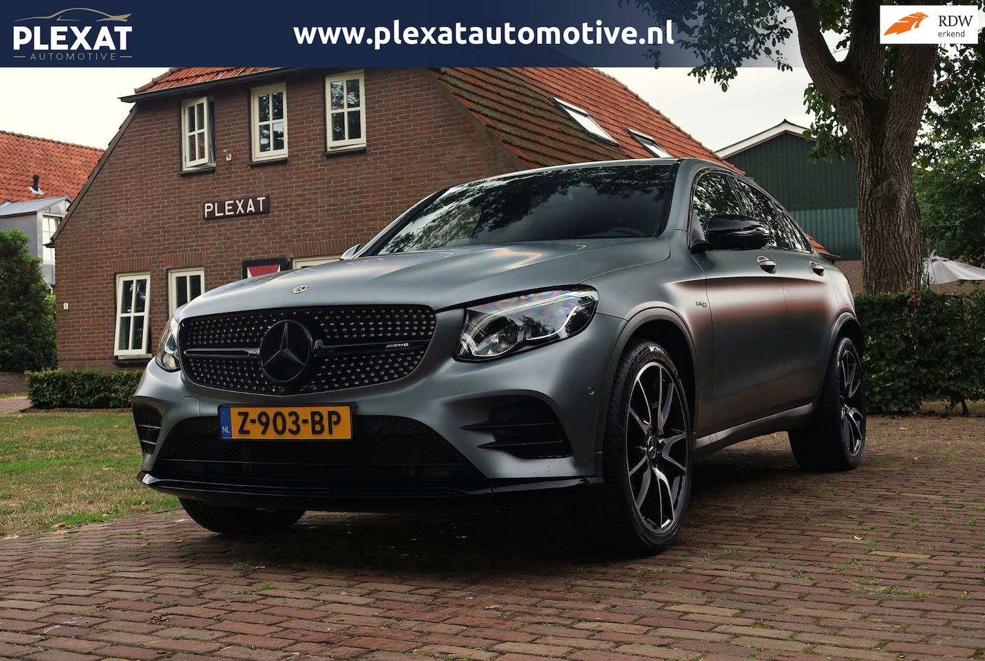 Mercedes-Benz GLC-klasse Coupé - AMG 43 4MATIC Aut. | Panorama | Burmester | Sportuitlaat | Selenite gray | Stoelverwarming - AutoWereld.nl