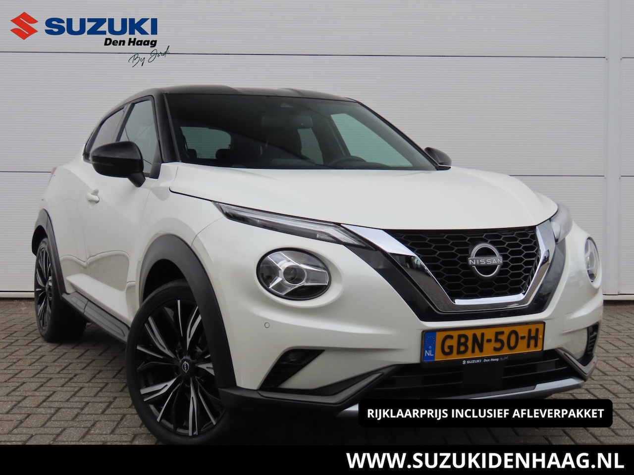 Nissan Juke - 1.0 DIG-T N-Design NL-Auto!!|Lederenbekleding|Navigatie|"19"LM-velgen - AutoWereld.nl