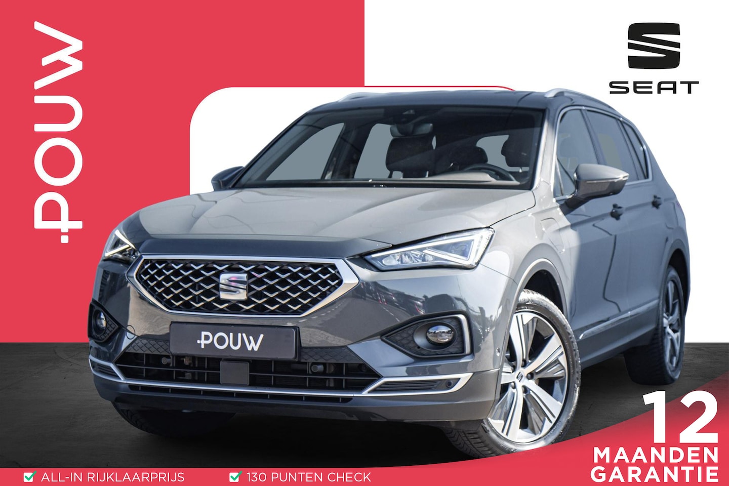 SEAT Tarraco - 1.4 TSI e-Hybrid 245pk PHEV FR | Optie Pakket | Trekhaak | Apple Carplay / Android Auto - AutoWereld.nl
