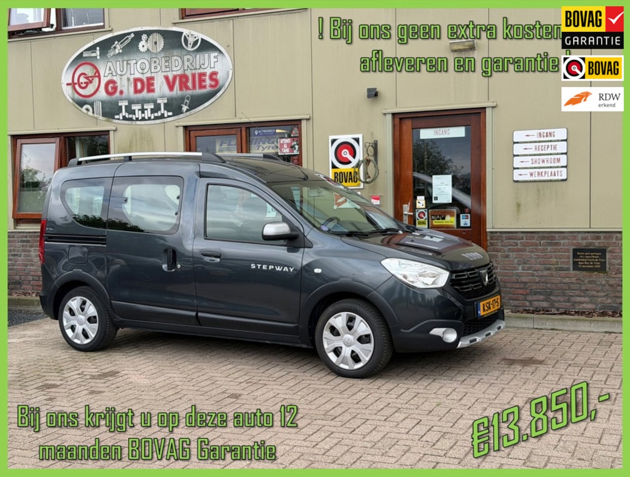 Dacia Dokker - 1.2 TCe S&S Ambiance - Prijs inclusief 12 maanden BOVAG-garantie en afleveren – - AutoWereld.nl