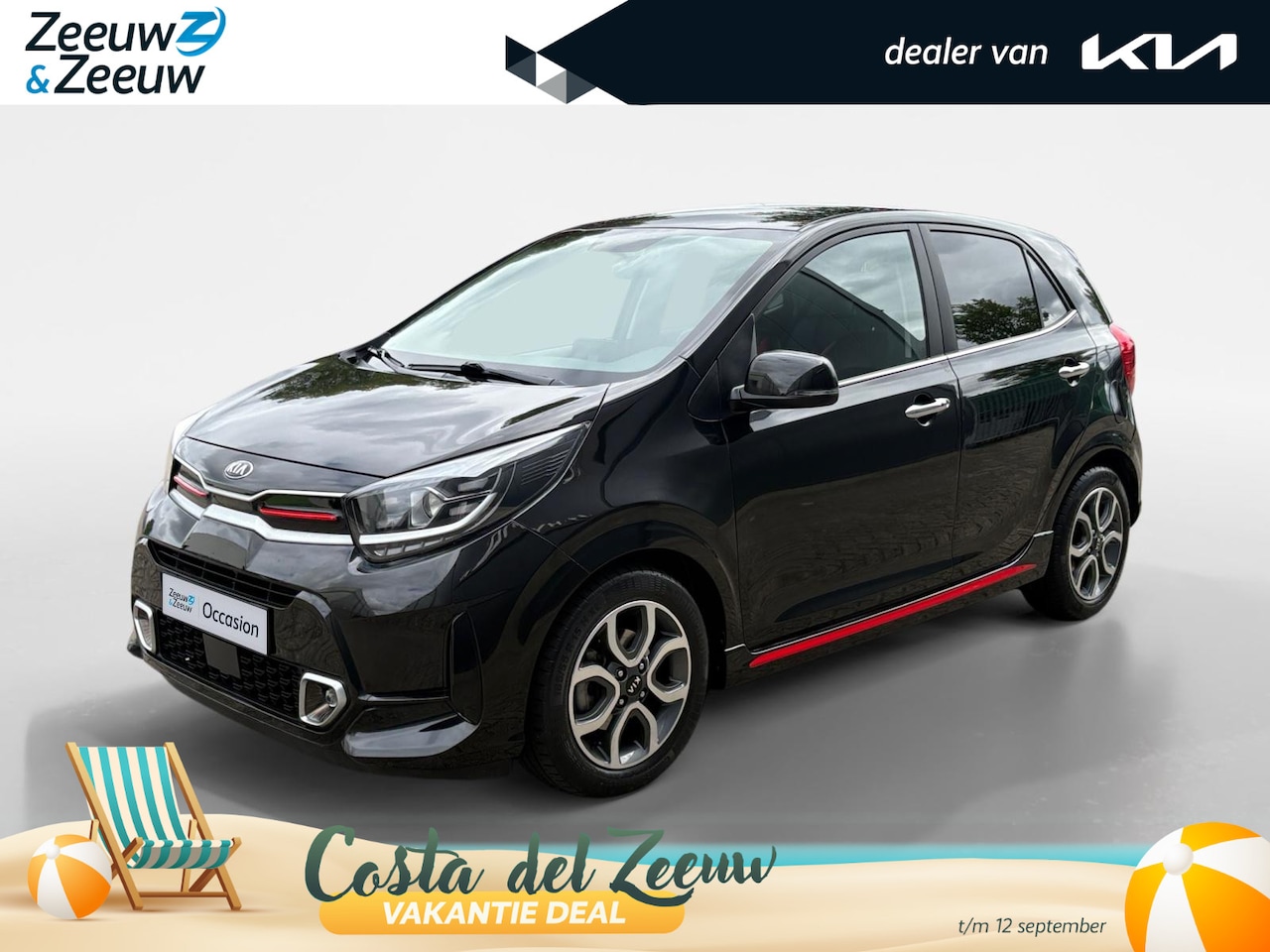 Kia Picanto - 1.0 DPi GT-Line Edition | Climate Control | Cruise Control | Keyless | Camera | Leder | Ap - AutoWereld.nl
