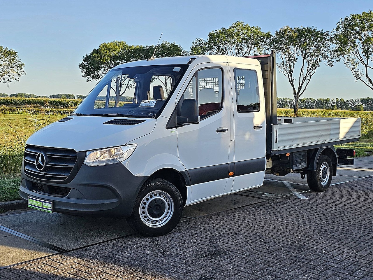 Mercedes-Benz Sprinter - 315 1.9 CDI L3 Base Dubbele Cabine, Airco, Open-Laabak, 3.5T-Trekhaak, Euro6, 150Pk - AutoWereld.nl
