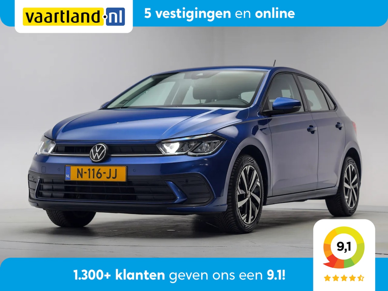 Volkswagen Polo - 1.0 TSI Life Nieuw Model [ Navi Virtual Adapt.cruise LED ] - AutoWereld.nl