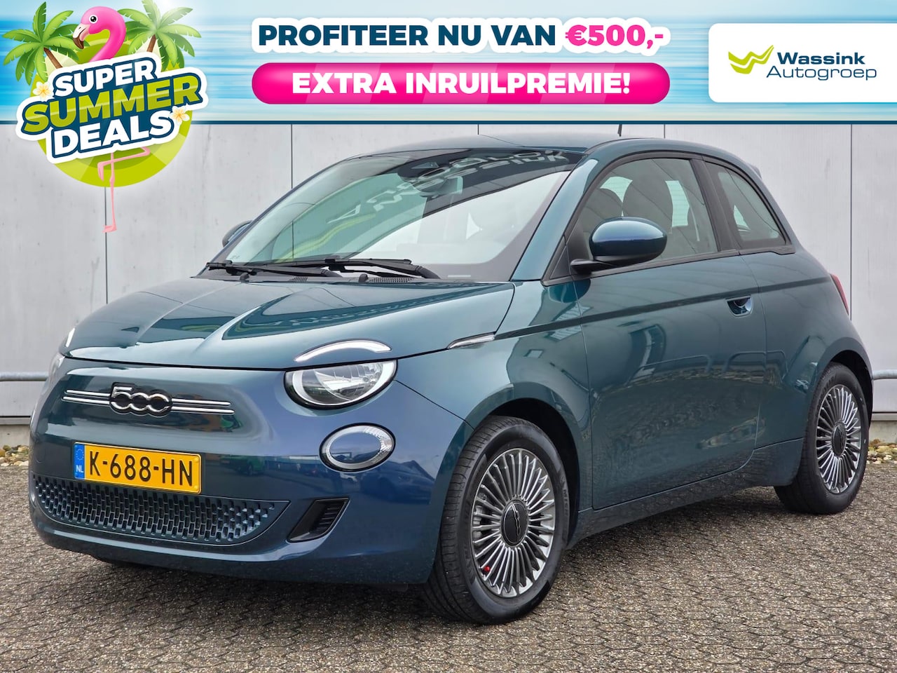Fiat 500 - 42kWh 118pk Icon | Summer Deals | SOH 92 % I Navigatie | Bluetooth | Cruise Control - AutoWereld.nl