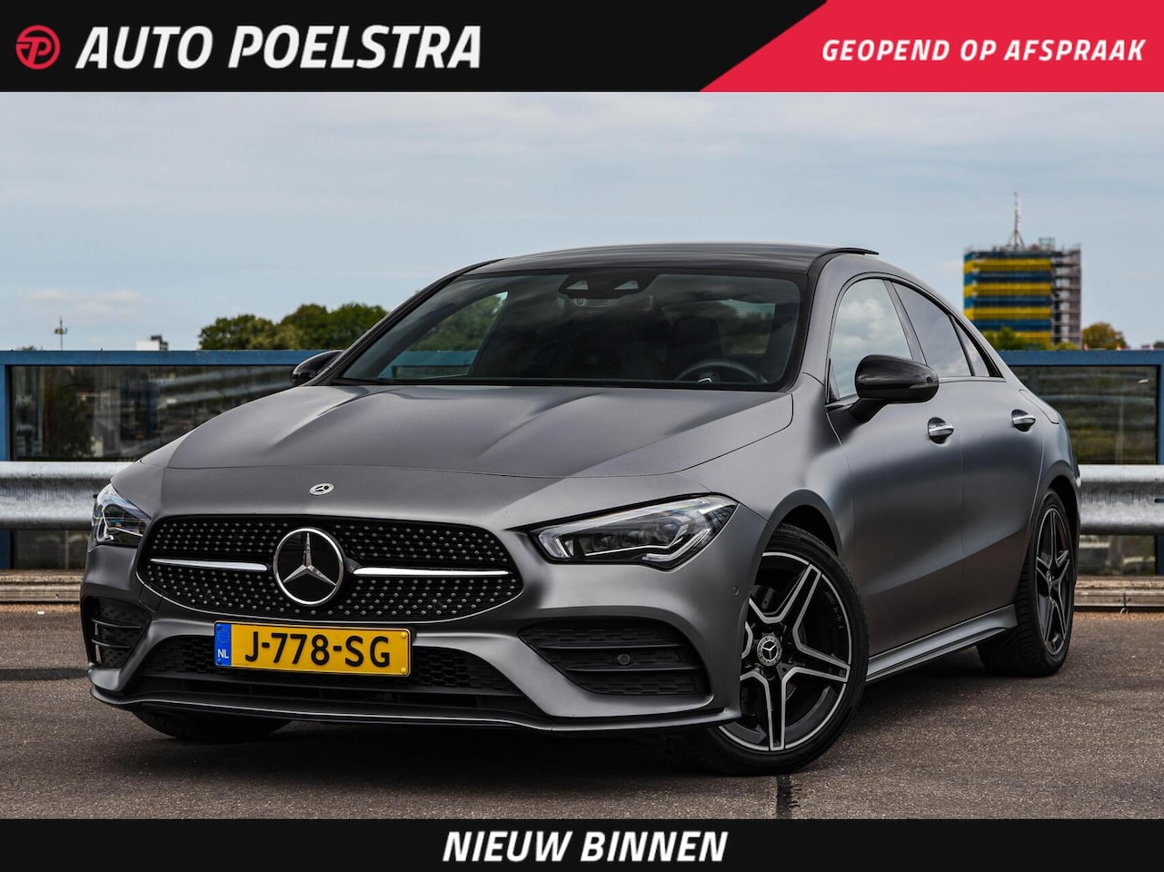 Mercedes-Benz CLA-Klasse - 200 AMG Night Edition 163 PK | Panoramadak | Sfeerverlichting | Leder | Multibeam | LED | - AutoWereld.nl