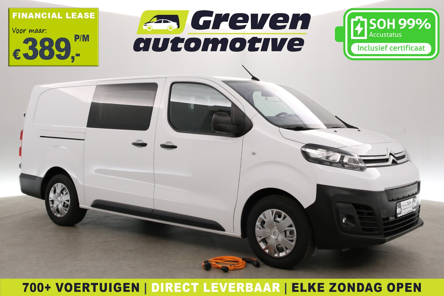 Opel Vivaro-e - e-Jumpy L3H1 | Snelladen | SOH 99% | Airco | Camera | Cruise | 3 Zits | Carplay | 2xSchuif - AutoWereld.nl