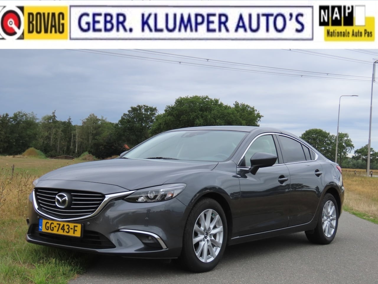 Mazda 6 - 2.0 SkyActiv-G 165 TS+ Navi, LED, Cruise, ECC, PDC, NL-Auto - AutoWereld.nl