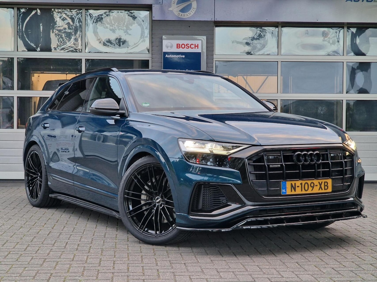 Audi Q8 - 55 TFSI e quattro 422PK S-Line | SOH 91% | Luchtvering |irtual | Sfeer | Leer | - AutoWereld.nl
