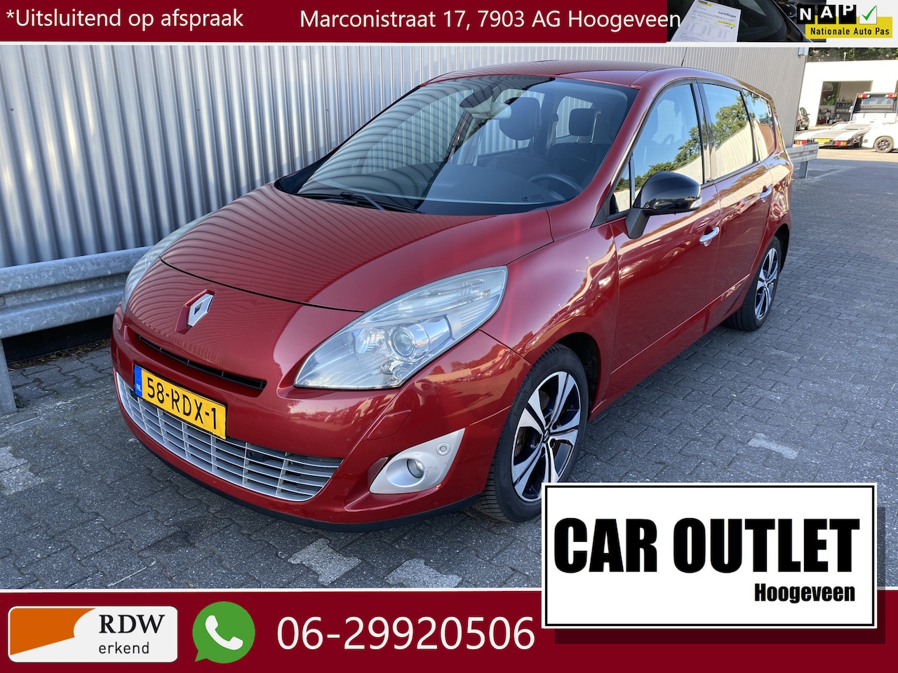 Renault Grand Scénic - 2.0 Bose AUTOMAAT, Leer/Stof, Navi, Clima, CC, PDC & Cam, LM, Afn.Trekh, nw. APK – Inruil - AutoWereld.nl