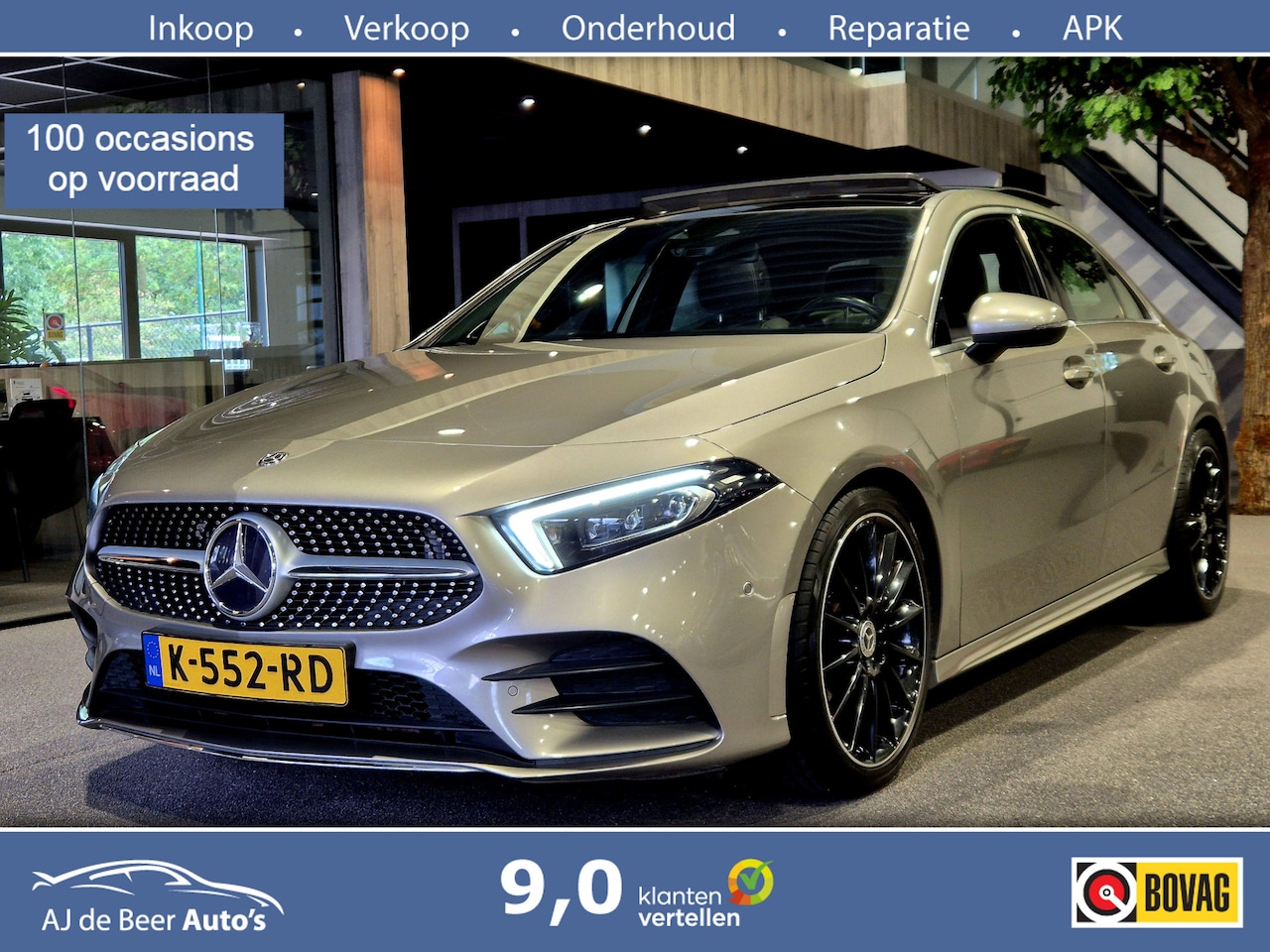 Mercedes-Benz A-klasse - 200 Premium Plus AMG Panorama | Camera | LED | Volleder | Burmester - AutoWereld.nl
