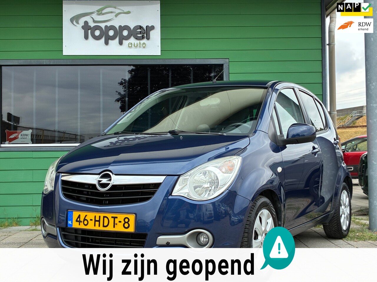 Opel Agila - 1.2 Enjoy|Airco|Elektr.ramen|Nieuwe APK|NAP| - AutoWereld.nl