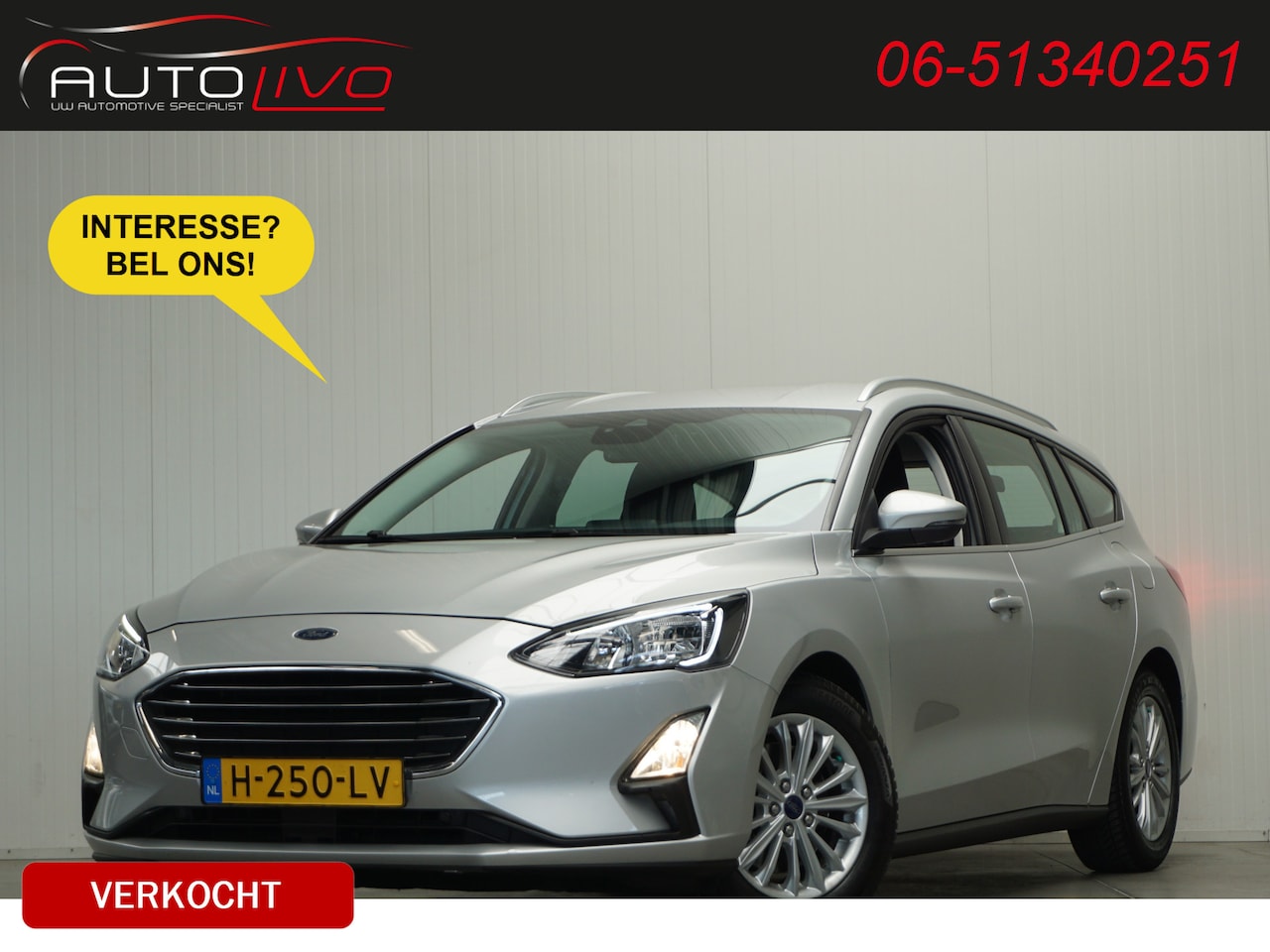 Ford Focus Wagon - 1.5 EcoBlue Titanium Business AUTOMAAT! B & O CLIMA AD CRUISE WINTERPAKKET etc. - AutoWereld.nl
