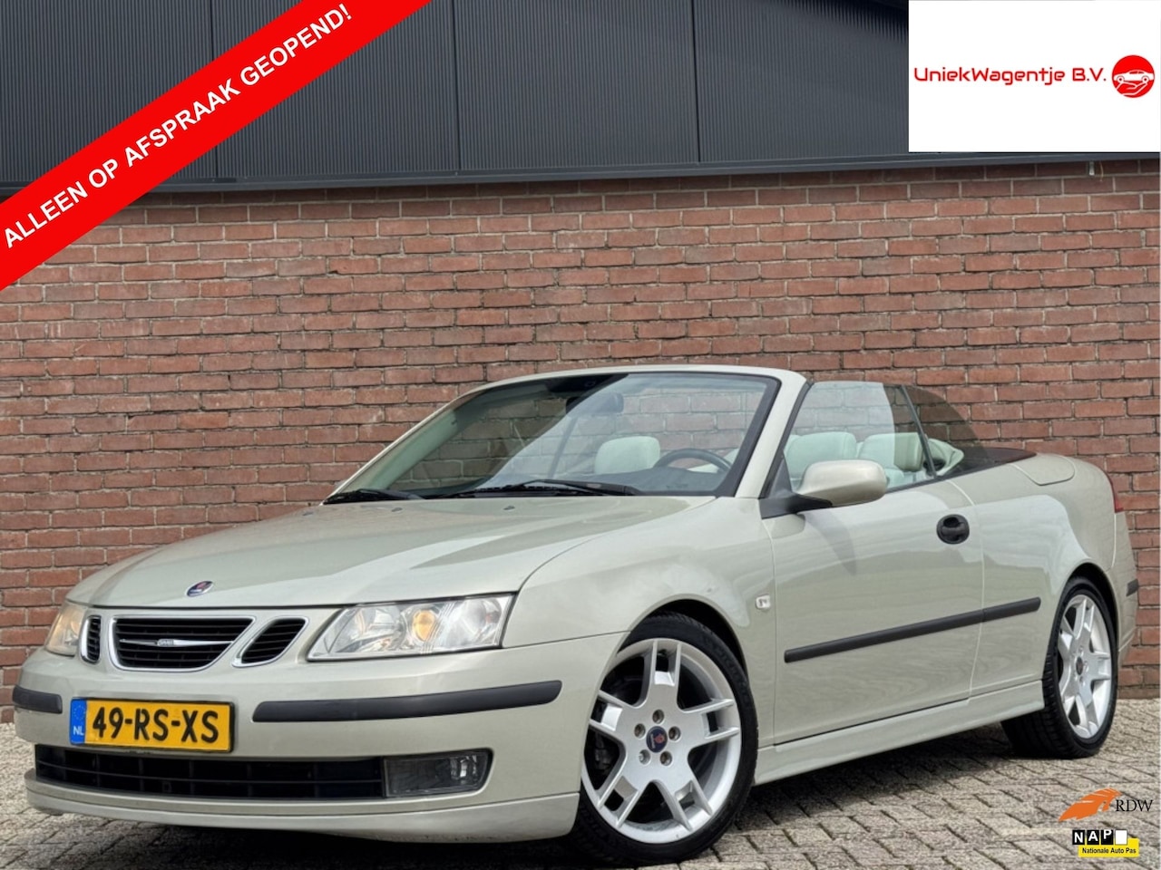 Saab 9-3 Cabrio - 1.8T VECTOR | NL-AUTO! | LEDER! | NAVI! - AutoWereld.nl