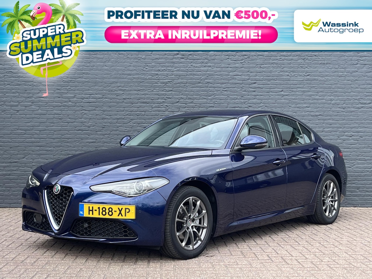 Alfa Romeo Giulia - Super 2.0 TURBO 200pk Automaat I SUMMERDEAL | 1e Eigenaar | Adaptive Cruise Control | Dode - AutoWereld.nl