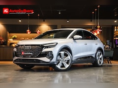 Audi Q4 Sportback e-tron - 40 S Black edition 77 kWh Sportstoelen Mono Pur Leder ruit met rood stiksel, ACC, Camera,