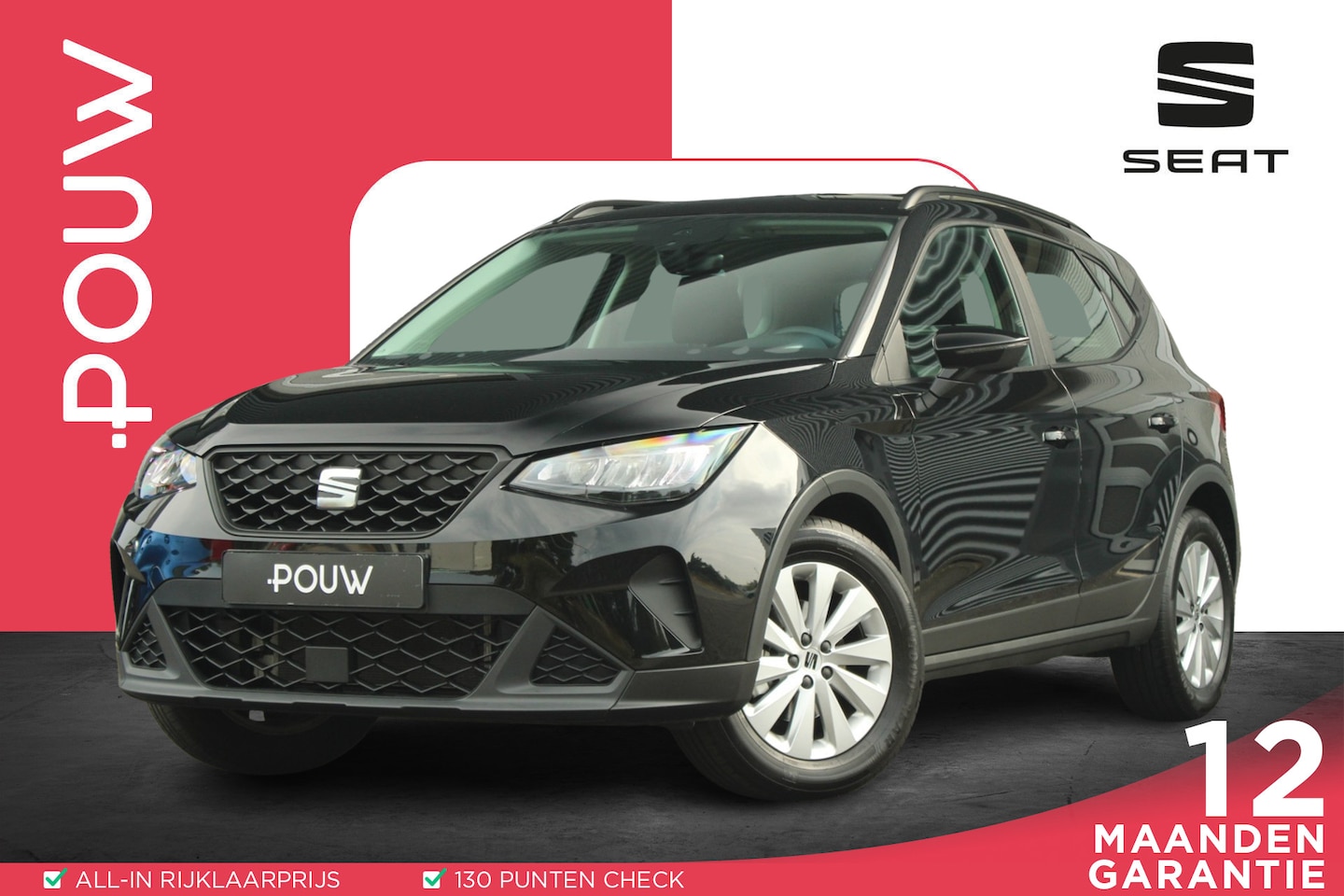 SEAT Arona - 1.0 EcoTSI 95pk Reference | Airco | Cruise Control | Parkeersensoren | Apple CarPlay / And - AutoWereld.nl
