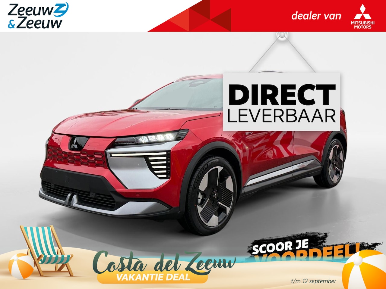 Mitsubishi Eclipse Cross - Intense 87 kWh MY26 | nu met voorrraadkorting van € 5000 | Sunrise red metallic | uiterlij - AutoWereld.nl