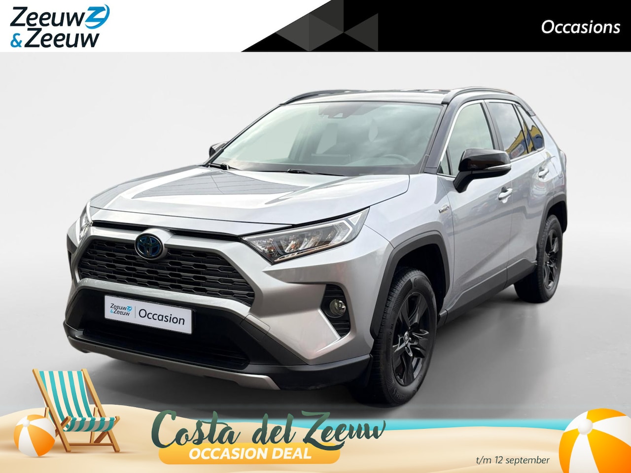 Toyota RAV4 - 2.5 Hybrid Active Trekhaak afneembaar , climate , navi , cruise , camera , lm velgen . - AutoWereld.nl