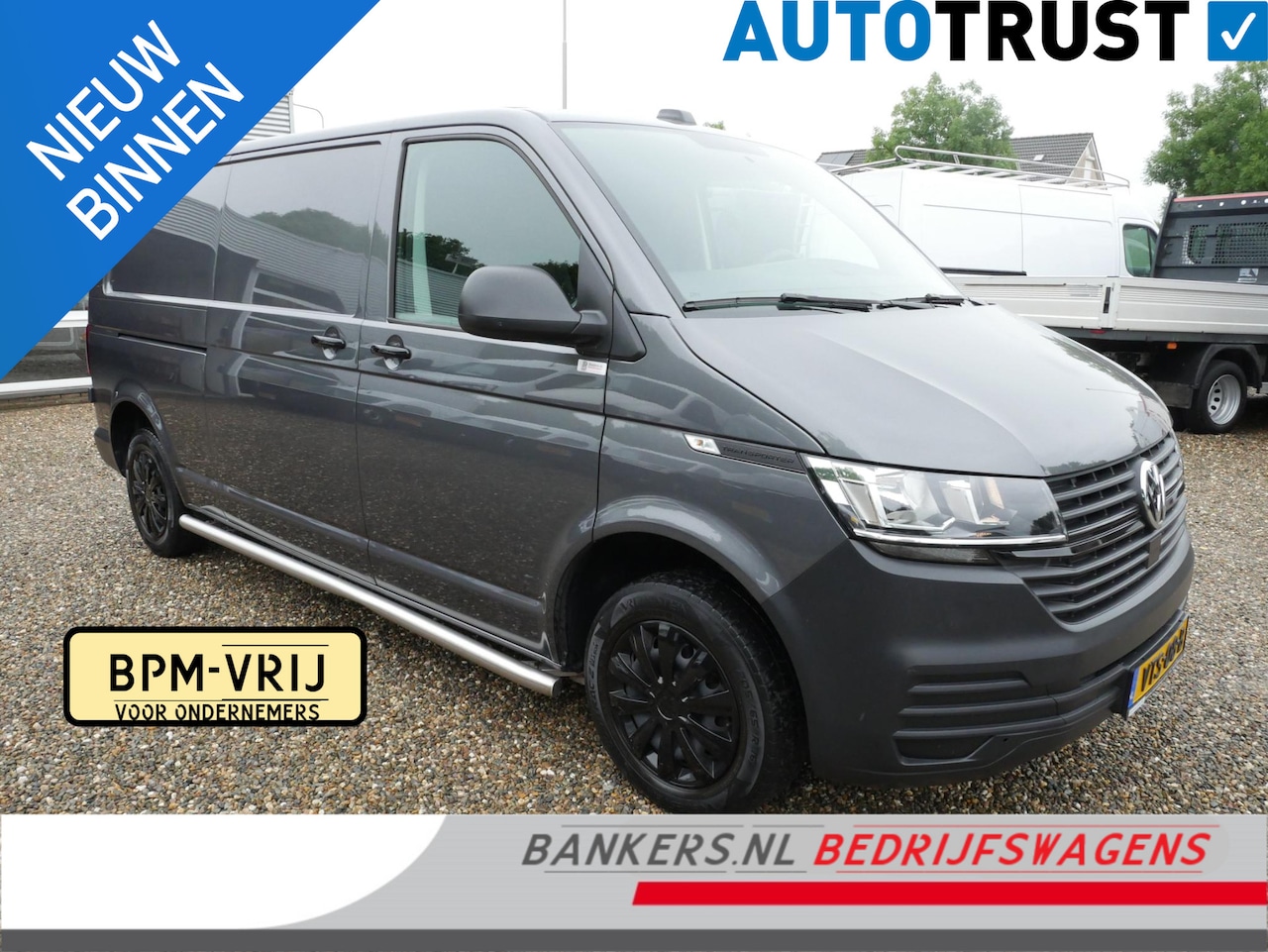 Volkswagen Transporter - 2.0TDI 110PK L2 Airco cruise carplay 3-zits deuren - AutoWereld.nl