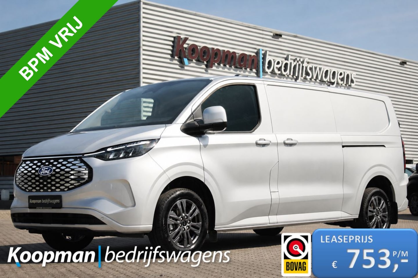 Ford Transit Custom - E-Transit 340 L2H1 Limited | 71 kWh | 160kW/218pk | L+R Schuifdeur | Driver Assist | 360gr - AutoWereld.nl