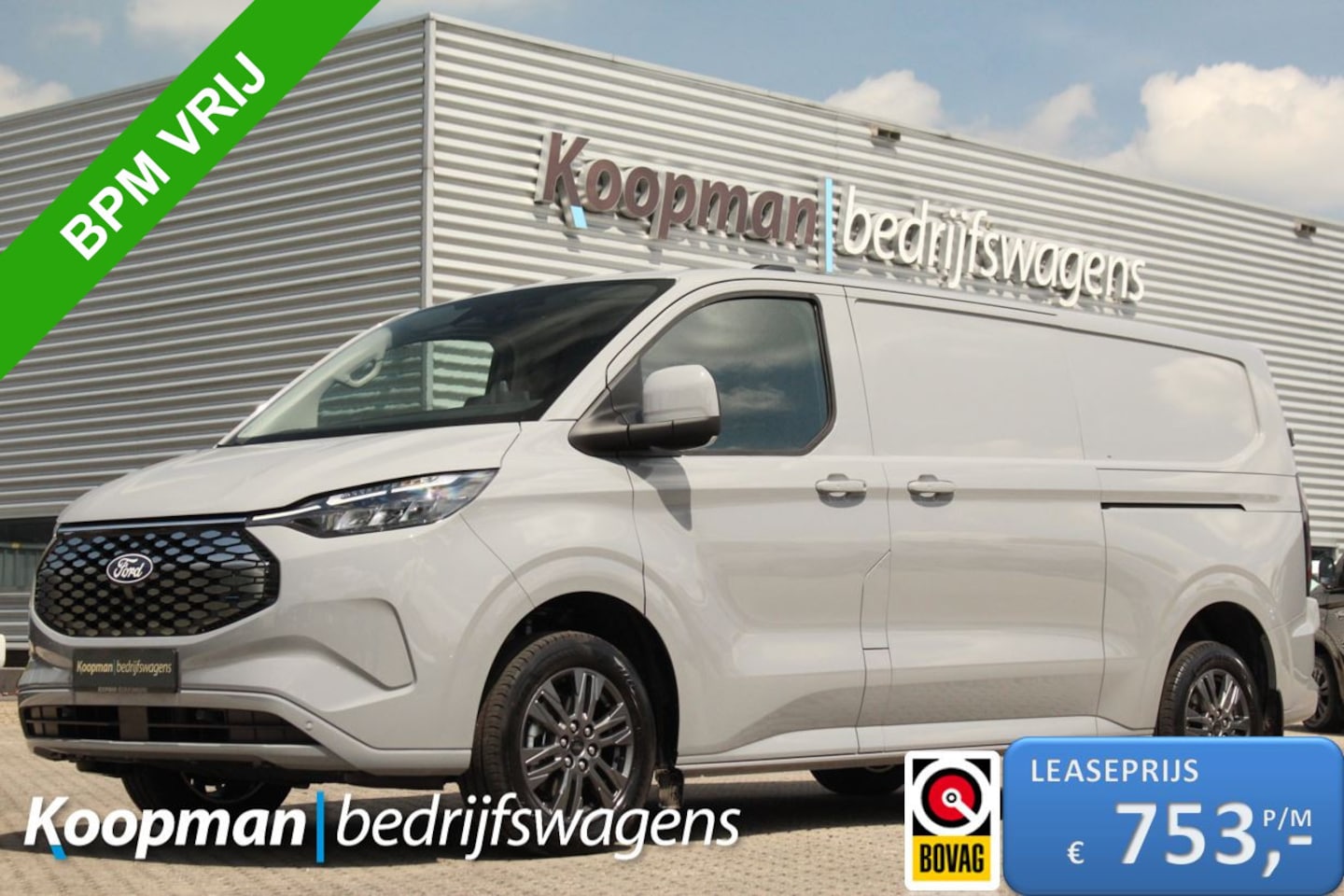 Ford Transit Custom - E-Transit 340 L2H1 Limited | 71 kWh | 160kW/218pk | L+R Schuifdeur | Driver Assist | 360gr - AutoWereld.nl