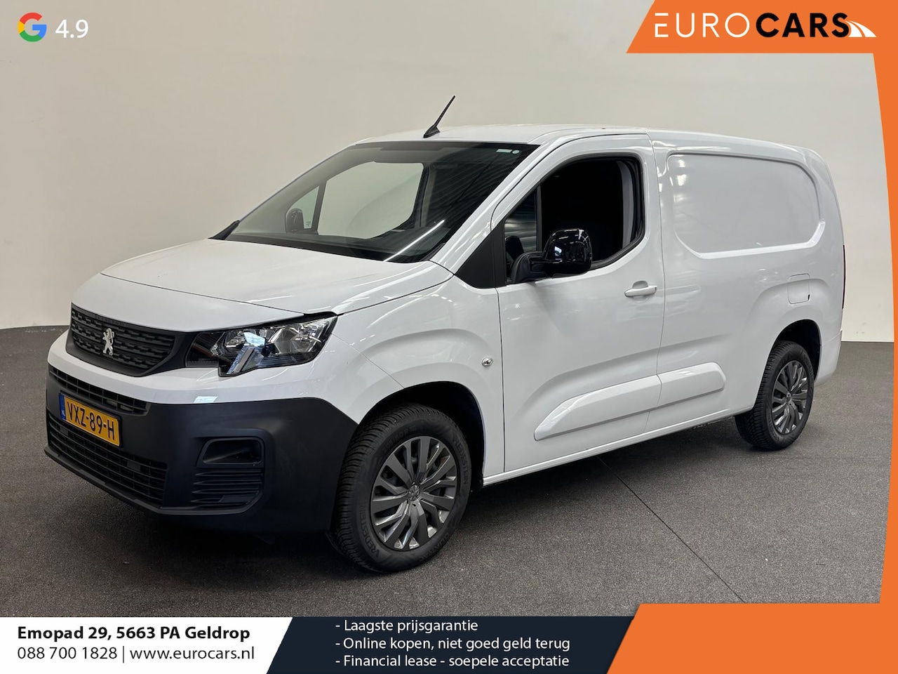 Peugeot Partner - 1.5 BlueHDi 100 S&S L1 Airco Radio Lichtmetalen velgen Camera Apple Carplay/ Android Auto - AutoWereld.nl