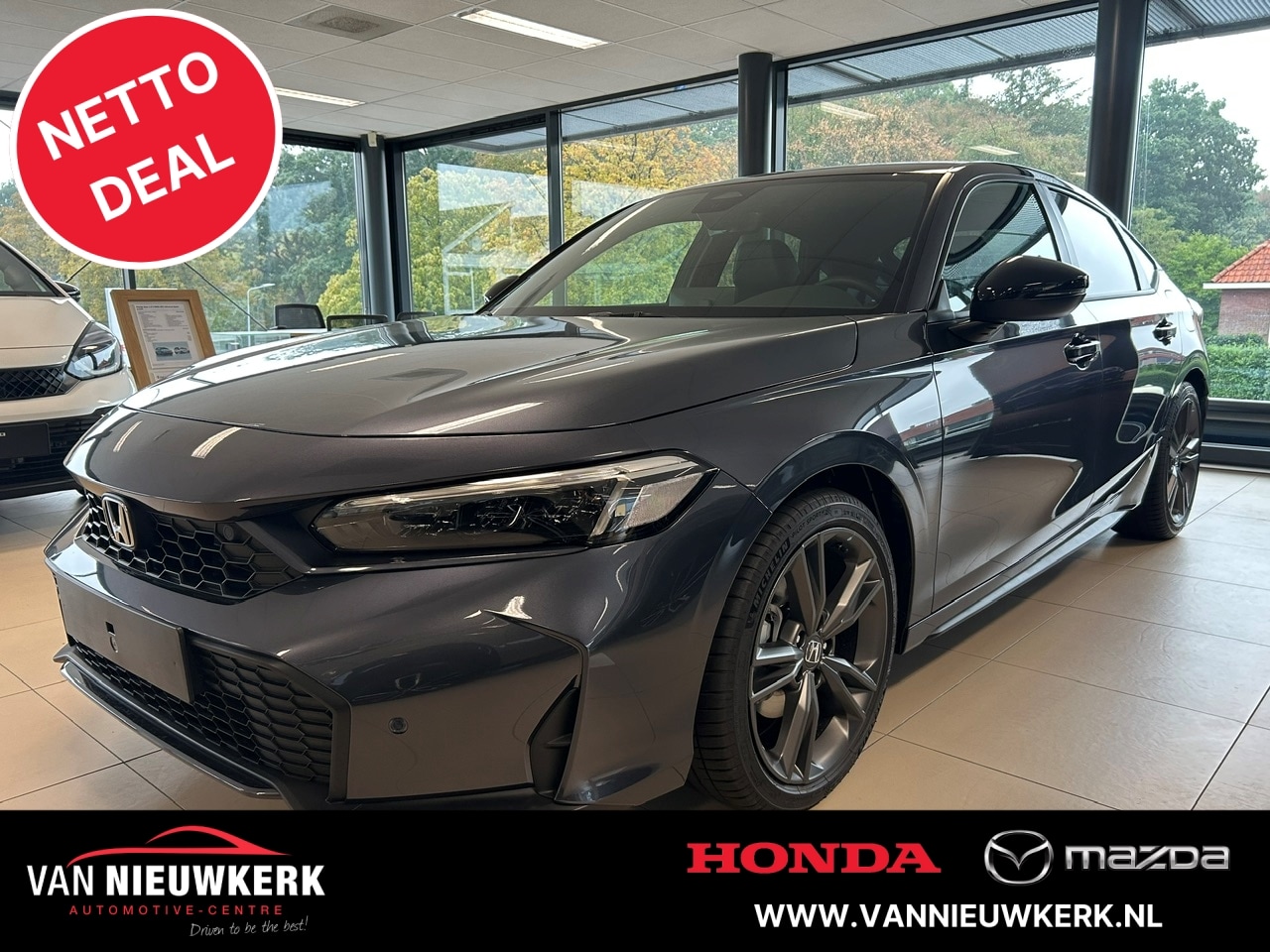 Honda Civic - 2.0 HYBRID 184PK Automaat Netto Deal Voorraad 27Y Model | Navi & Carplay | Adaptieve Cruis - AutoWereld.nl