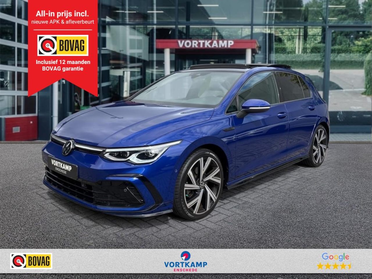 Volkswagen Golf - 1.5 eTSI DSG R-LINE PANO-DAK/CAMERA/ACC/STOEL+STUURVERW/CARPLAY - AutoWereld.nl