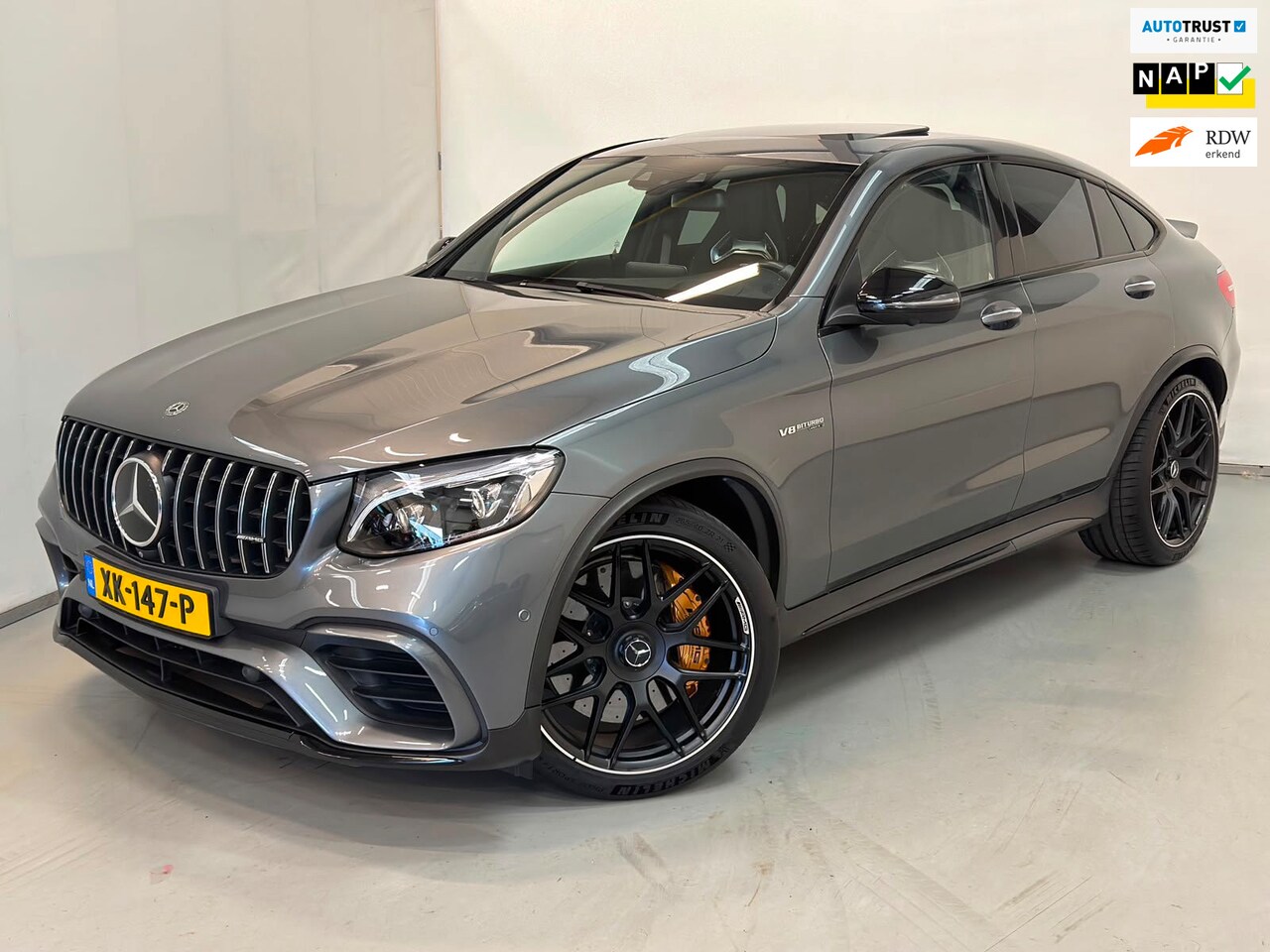 Mercedes-Benz GLC-klasse Coupé - AMG 63 S 4MATIC+ / NL-auto / Schuifdak / Burmester - AutoWereld.nl
