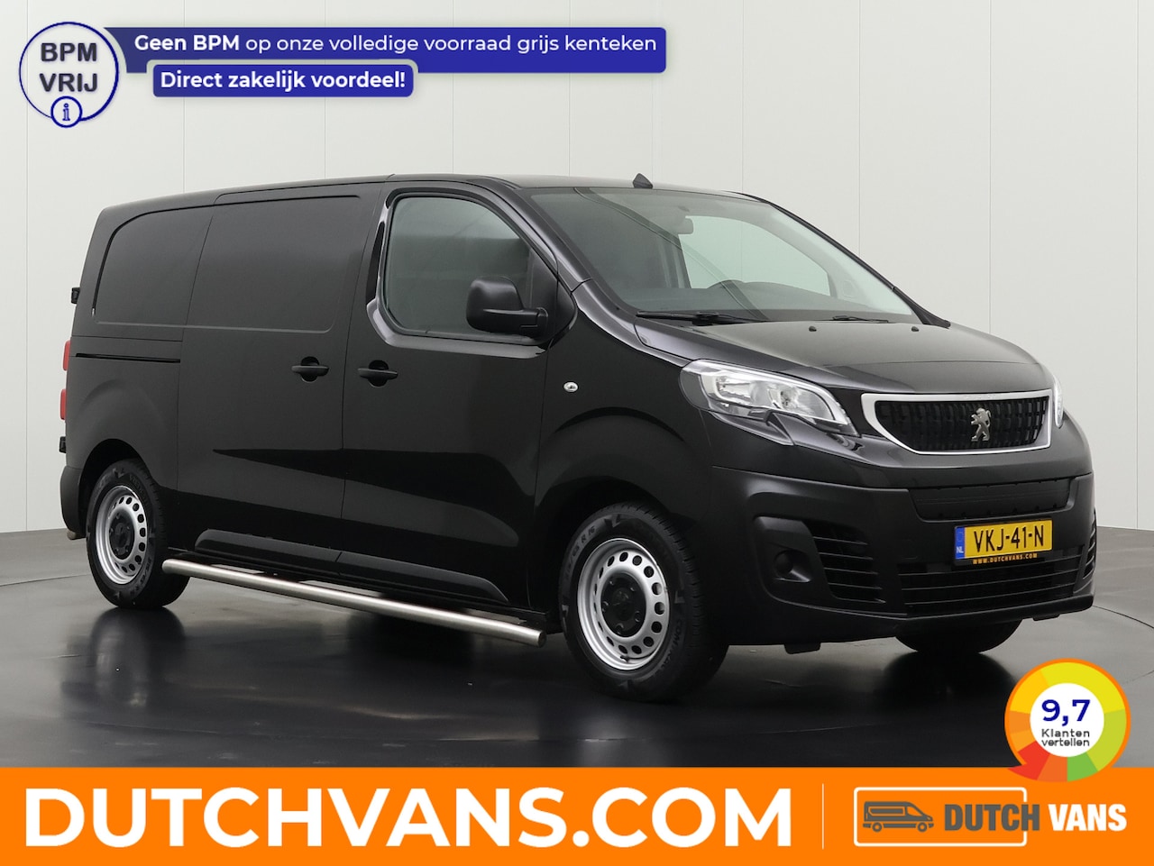 Peugeot e-Expert - Lang Asphalt 75 kWh | Elektrisch | Multimedia | 3-Zits | Airco | Cruise | Betimmering - AutoWereld.nl